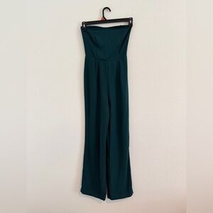 Petal & Pup Strapless Wide-Leg Jumpsuit Green XS